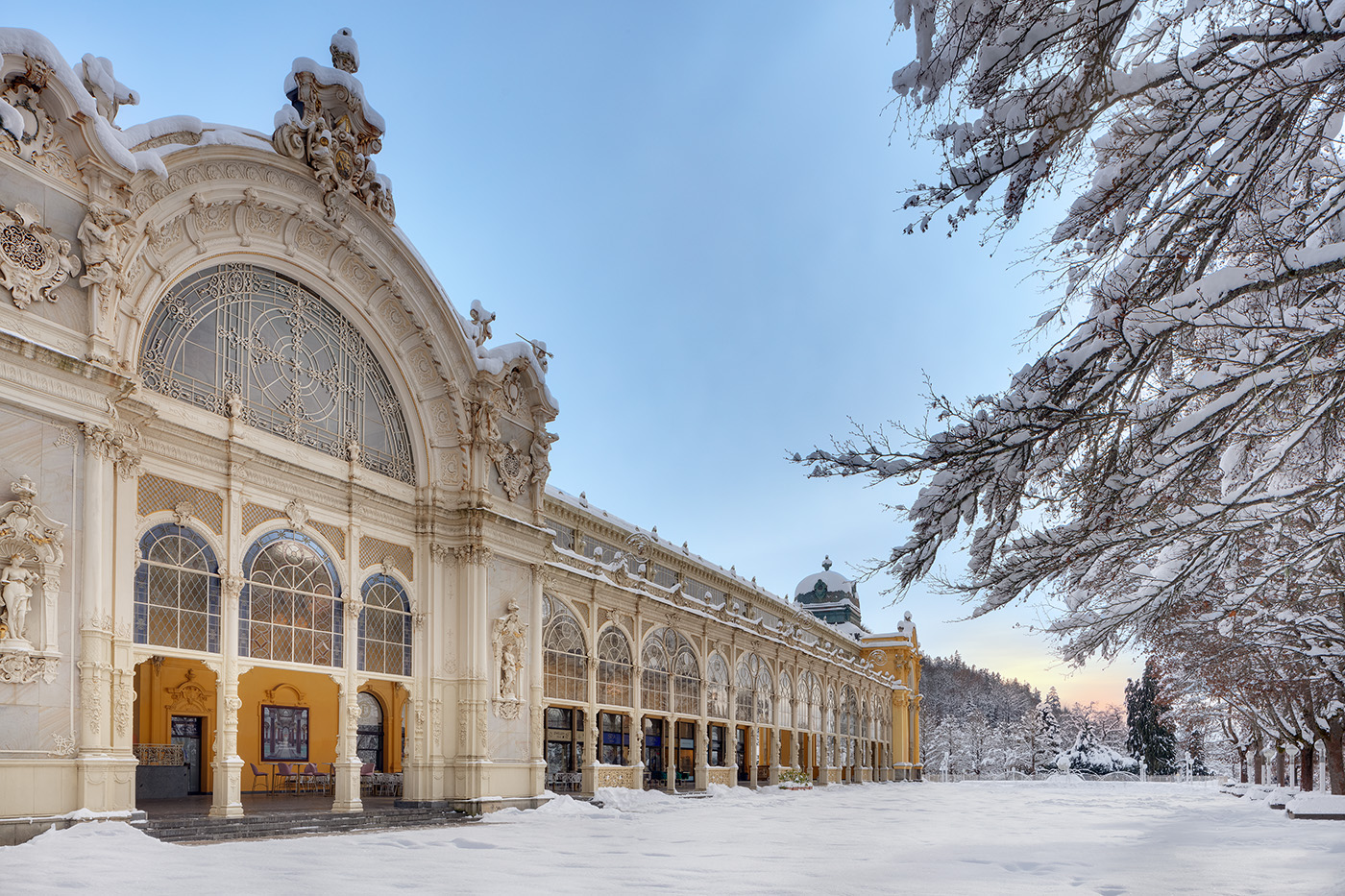 Januar und Februar in Marienbad: die kältesten Wochen des Kurjahres